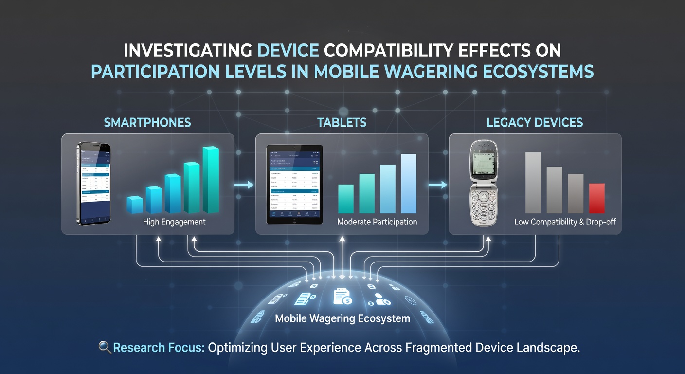 Various mobile devices displaying wagering apps side by side showing interface differences
