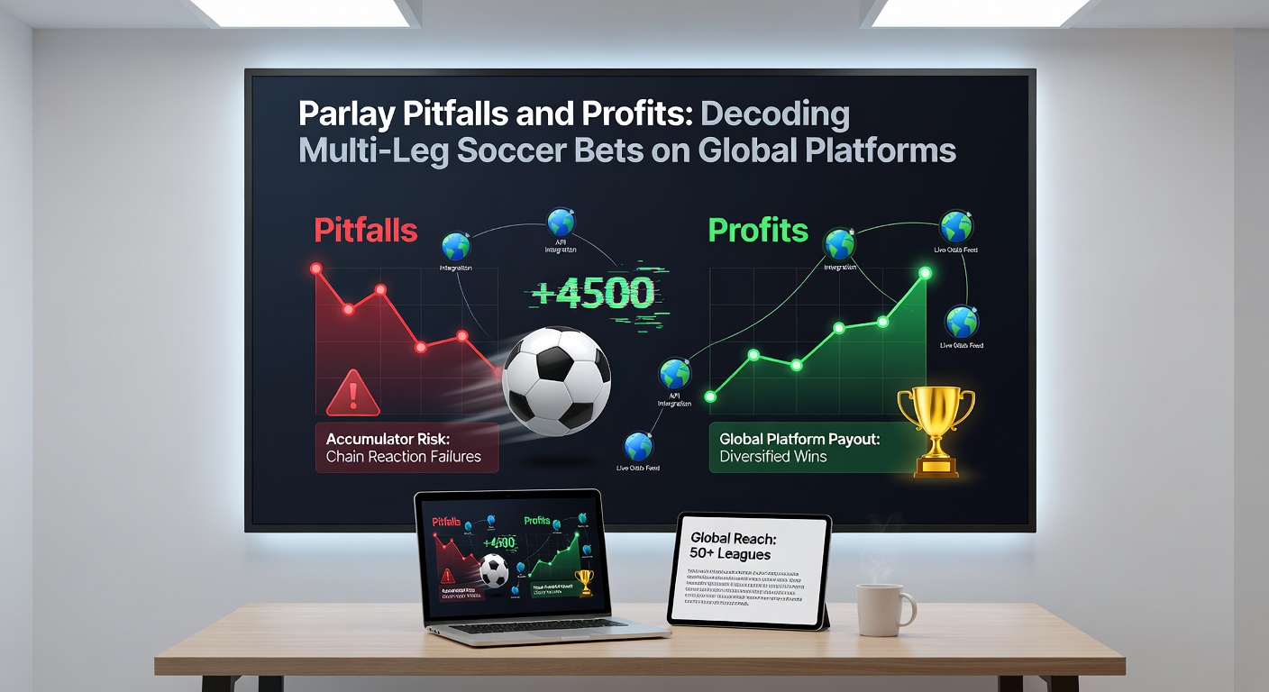 Chart depicting parlay win rates versus payout multipliers in soccer betting, highlighting risk-reward curve